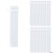 Large White 2 1/4" x 11 1/2" Organza Drawstring Bags for Hand Fans